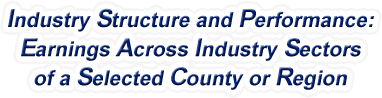 Indiana - Earnings Across Industry Sectors of a Selected County or Region
